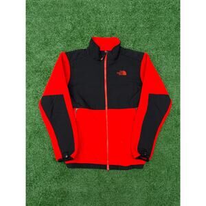 Boys The North Face Denali Fleece Jacket Red Size XL